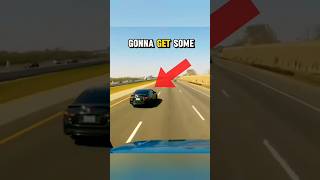 Road Rager Gets Instant Karma For Brake Checking A Semi Truck shorts [upl. by Fosdick]