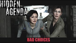 Hidden Agenda  2017   The Results of Bad Choices  SPOILERS  Bad Endings [upl. by Bourn347]