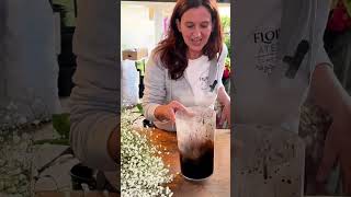 Cum vopsesc gypsophila ❤️👀👉 tutorialeflori florist flowers coloredgypso [upl. by Huda]