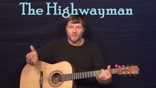 The Highwayman The Highwaymen Easy Guitar Lesson How to Play Tutorial [upl. by Evangelin]