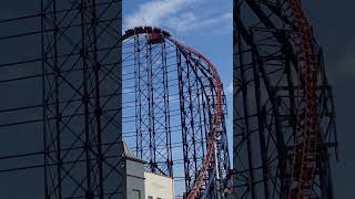 One of the Worlds Craziest Drops  Big One at Blackpool Pleasure Beach [upl. by Ainevuol616]