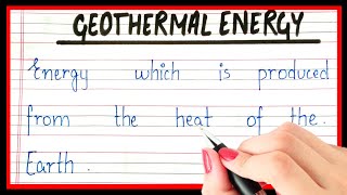 What is geothermal energyDefinition of geothermal energyshort note on geothermal energy [upl. by Anitel958]