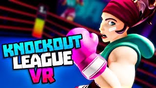 CAN WE BE THE BOXING CHAMPION IN VR  Knockout League  Arcade VR Boxing  VR HTC Vive Gameplay [upl. by Aruol]