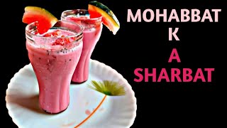 Delhi style Mohabbat ka Sharbat ki Recipeyummy and Refreshing JuiceSummer time [upl. by Laehpar]