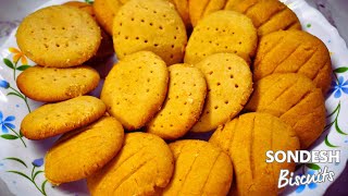 Delicious Sondesh Biscuits Recipe  Quick amp Easy Bengali Sweet Treat [upl. by Areem639]