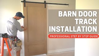 Barn Door Track Installation  Step by Step Guide [upl. by Novrej577]