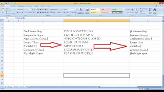 How to Change Small letter to Capital letter in MS Excel Upper CaseLower Case [upl. by Asina]