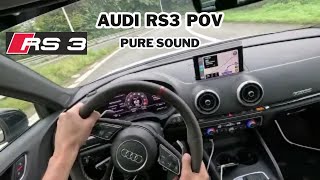 Audi RS3 Stage 1 POV Pure Sound [upl. by Carlton735]