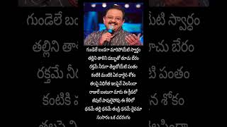 సంసారం ఒక చదరంగం song lyrics  S P Balu shorts telugulyrics trending music song songlyrics [upl. by Anayk]