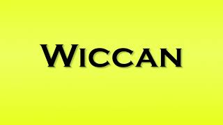 Pronunciation of Wiccan [upl. by Alduino]