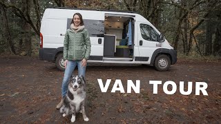 Solo Female Vanlife  ProMaster Van Tour [upl. by Barris]