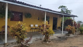 LEVAMOS UM BANHO DE CHUVA ☔️ Ao IR PARA O TRABALHO OLHA A ALEGRIA DE MARIA ISADORA 😍😍 [upl. by Yenitirb]