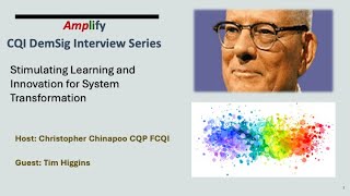 Stimulating learning and innovation for system transformation Interview with Tim Higgins [upl. by Asiak]