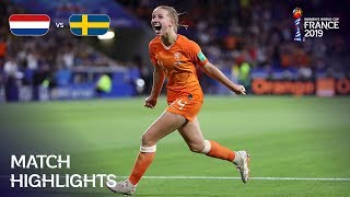 Netherlands v Sweden  FIFA Women’s World Cup France 2019  Match Highlights [upl. by Roseanna687]