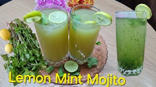 Lemon Mint Mojito Recipe Mint Lemonade I Nimbu Pudina Sherbet Mocktail IRefreshing Summer Drinks [upl. by Yeoz]