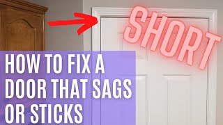 How to Fix a Sagging Door Shorts [upl. by Marney]