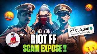 RIOT FF Scammer EXPOSE  🤬⚠️ ₹20 LAKH Scam RIOTFFOFFICIAL [upl. by Liuqnoj838]