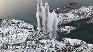 Detonando los torpedos de la fragata KNM Helge Ingstad [upl. by Enohpets]