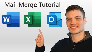 How to Mail Merge in Word Excel amp Outlook [upl. by Dewar136]