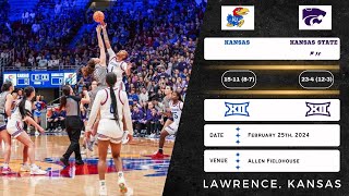 Kansas vs No 10 Kansas State  Big 12  22524 [upl. by Nosmirc]