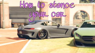 How to stancelower your car in GTA 5 [upl. by Ille]