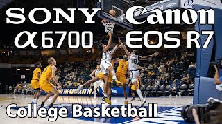 College Basketball Sony a6700 Canon R7 Samyang 35150 Sigma 1850 Canon 2470 Basketball Photography [upl. by Eanom984]