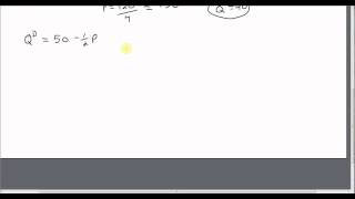 Supply and Demand Solving for the Equilibrium Price and Quantity [upl. by Chevy]