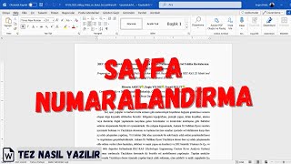 Tez Nasıl Yazılır I Üst Bilgi Alt Bilgi Ekleme Sayfa Numaralandırma I Detaylı Anlatım [upl. by Chrisy]