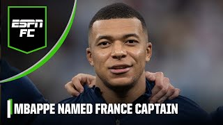 ‘A NEW ERA’ Will Kylian Mbappe be a successful captain for France  ESPN FC [upl. by Aimar]