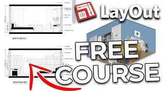 Layout for Sketchup FREE COURSE for Interior Design [upl. by Sedinoel]