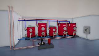 Centralized Hot Water System with Water Source Heat Pump [upl. by Eddy]