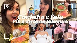 Cozinha e fala A Rihanna come igual a gente [upl. by Nolubez]