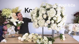 Koch amp Co amp John Emmanuel  How To Make A Luxurious Wedding Centrepiece With Artificial Flowers [upl. by Standish560]