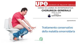 Trattamento conservativo della malattia emorroidaria [upl. by Aros]