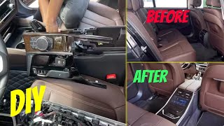 BMW  How To REAR smart CENTER console INSTALL [upl. by Ahsieyt]