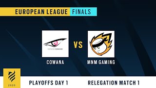 Cowana vs MnM Gaming  R6 European League Finals 2020  Relegation Match 1 [upl. by Ahsiekal]