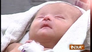 Newborn Child Found Abandoned Outside Jain Temple in Jaipur  India TV [upl. by Kcinemod30]