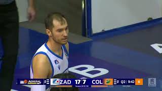 AdmiralBet ABA League 202425 highlights Round 8 Zadar – Cedevita Olimpija 9112024 [upl. by Nivk176]