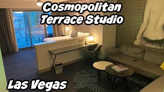 Cosmopolitan Las Vegas Terrace Studio Room Tour [upl. by Aimil]