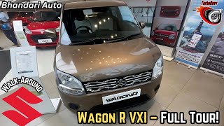 Wagon R VXI 2024 Full WalkAround  Features Interior amp Exterior  Complete Review [upl. by Eenal]