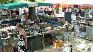 La foire aux antiquités et à la brocante de Barjac  15 Août 2009 [upl. by Hasina723]