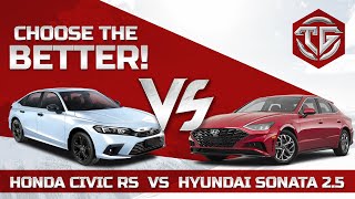 Civic RS Vs Sonata  Comparison Video  The Garage Review [upl. by Doyle]