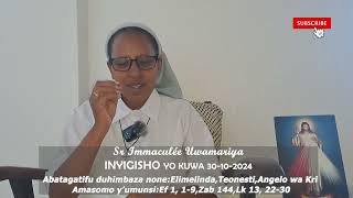 Inyigisho ya Sr Immaculée aragira ati ITWARE NEZA  Ijambo ryImana ryo kuwa 30102024 [upl. by Inahc]