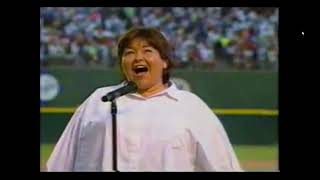 Roseanne Conner National Anthem 25th July 1990 Astros at Padres [upl. by Nymsaj]