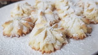 Feine Schnee Plätzchen ♥ Die besten Plätzchen  Traumhaft lecker schmelzen im Mund [upl. by Etac]