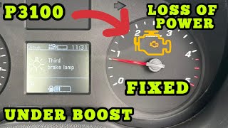 HOW TO FIX P3100 The Boost Pressure Is Too Low  Limp Mode  Limited Rev  Sluggish  NO POWER FIXED [upl. by Aihsyak813]