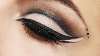 Dramatic Cat Eye Tutorial  with Optional Halloween Makeup [upl. by Ethyl]