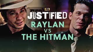 Raylan vs The Hitman  Scene  Justified  FX [upl. by Otnicaj]