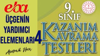 9SINIF EBA KAZANIM KAVRAMA TESTİ Üçgenin Yardımcı Elemanları4 [upl. by Asyral]