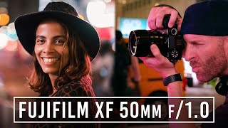 FUJIFILM XF 50mm f10 Lens  Low Light Photographers Rejoice  First Look [upl. by Aihtekal534]